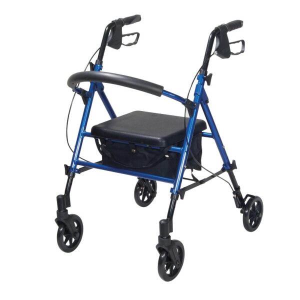 R8BLHA_Adjustable_Seat_Height_Rollator_Blue