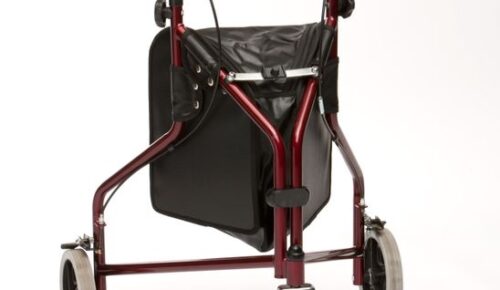 Folding Walking Frame Rollator with Bag, Walking Aids