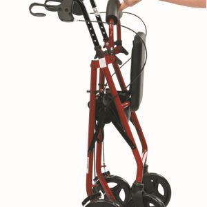 Indoor_Rollator_Wheeled_Walker_Red_UK